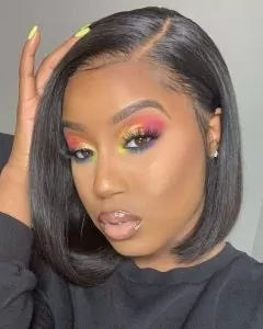 Chin Length Lace Front Bob Wig