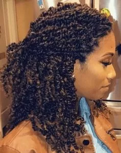 Half Pulled Back Spring Twists