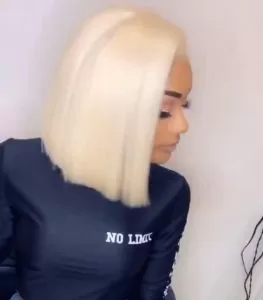 Platinum Blonde Bob Wig