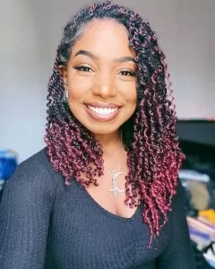 Red Ombre Spring Twists
