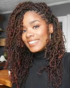 Reddish Brown Spring Twists