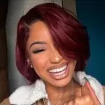 Short Burgundy Wig