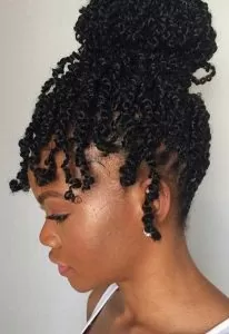 Spring Twists High Bun