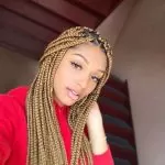 Chunky Blonde Box Braids