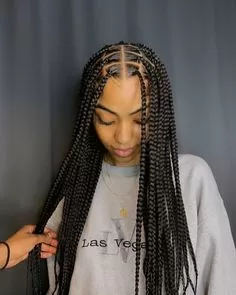 long Knotless Box Braids