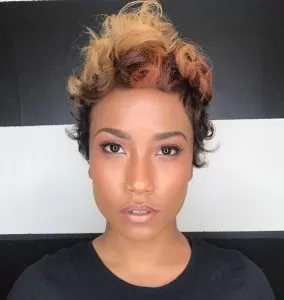 27 piece wig with feathery bangs