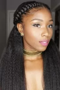 french braid half sew in