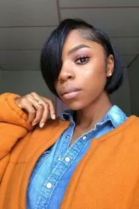 long layered 27 piece wig with side part