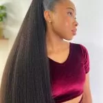 ponytail extension on blow out
