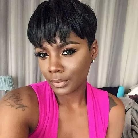 short black 27 piece wig