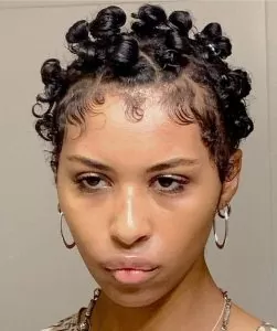 bantu knots with edges