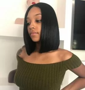 blunt cut quick weave