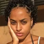 feed in braids afro with baby hair