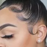 high bun with edges
