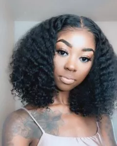 kinky curly bob quick weave