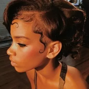 side part bob with edges