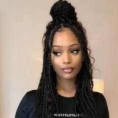 box braids with curls