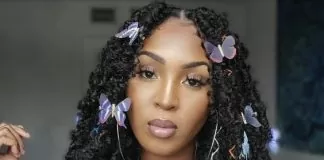 butterfly locs with butterfly clips