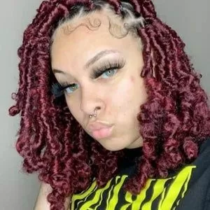 maroon butterfly locs