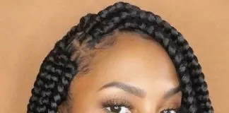 side box braids and beads